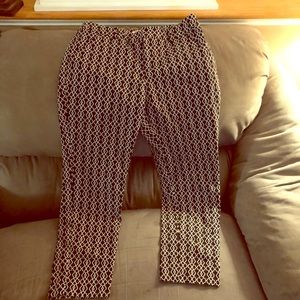 Merona Ankle Pants Size 12 Black and White